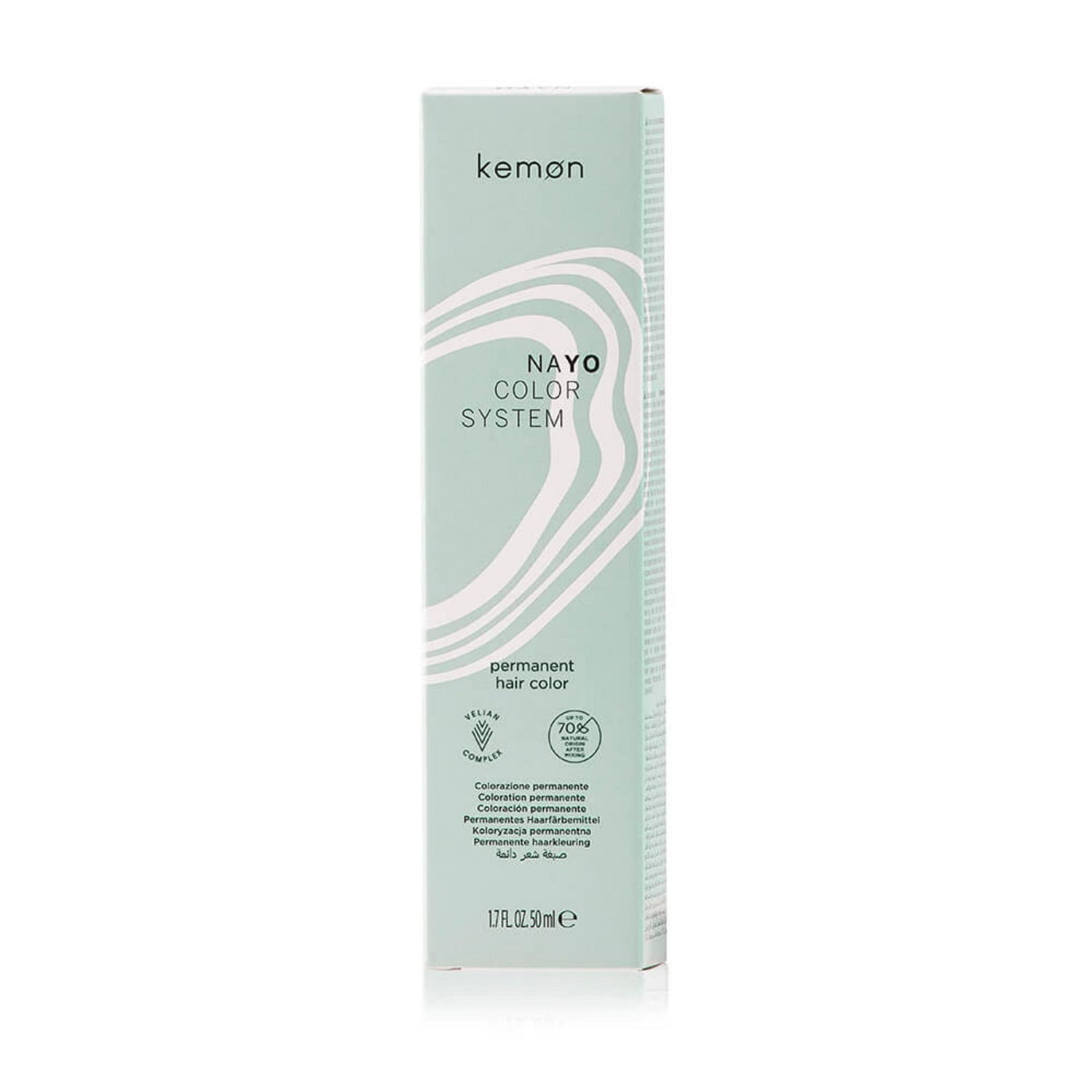 Kemon, Nayo 7.2 Hair Color, Permanent Hair Dye, 7 Blonde, 50 ml