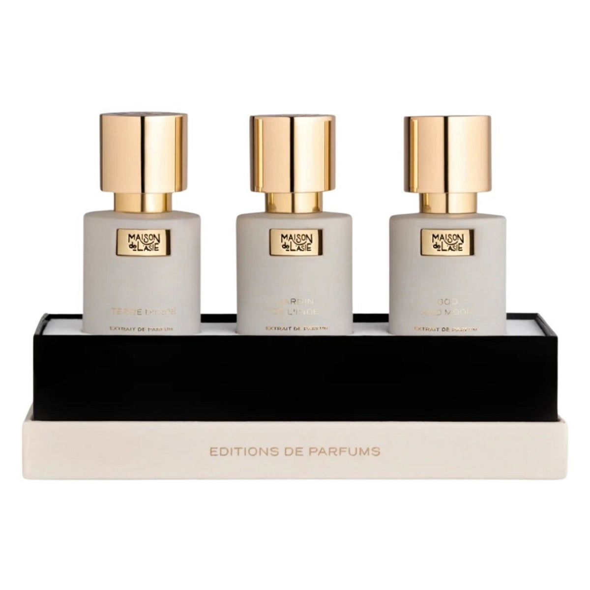 Chapitre 04 Set Maison De L'Asie: God and Moon, Extrait De Parfum, Unisex, 15 ml + Jardin de L'Inde, Extrait De Parfum, Unisex, 15 ml + Terre D'Inde, Extrait De Parfum, Unisex, 15 ml
