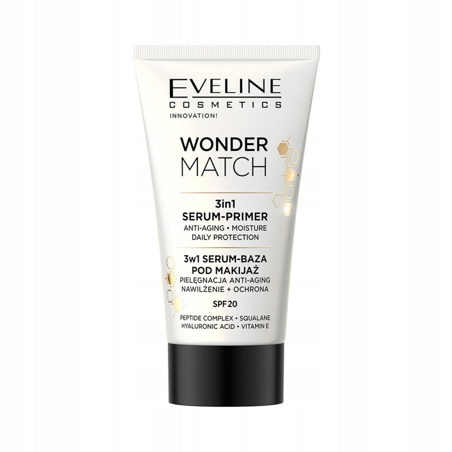 Eveline Cosmetics, Wonder Match 3in1, Protecting, Liquid Primer, SPF 20, 30 ml