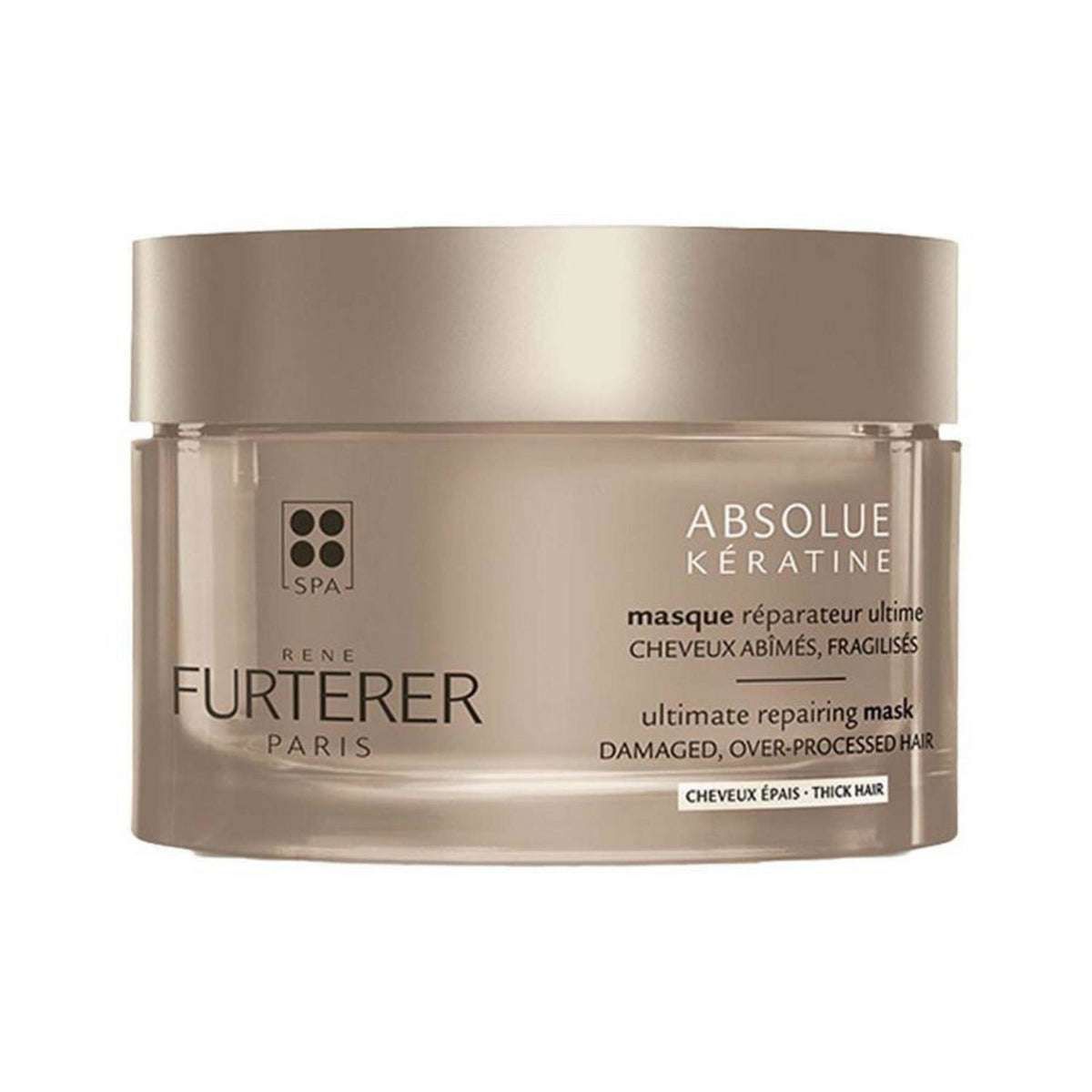 Rene Furterer, Absolue Keratine, Plant-Based, Hair Treatment Cream Mask, Repairs, 200 ml