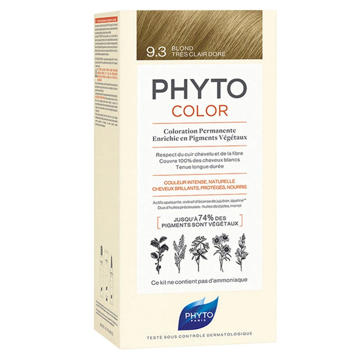 Phyto Phytocolor kestoväri 9.3 erittäin vaalea kullanvaalea 50 ml