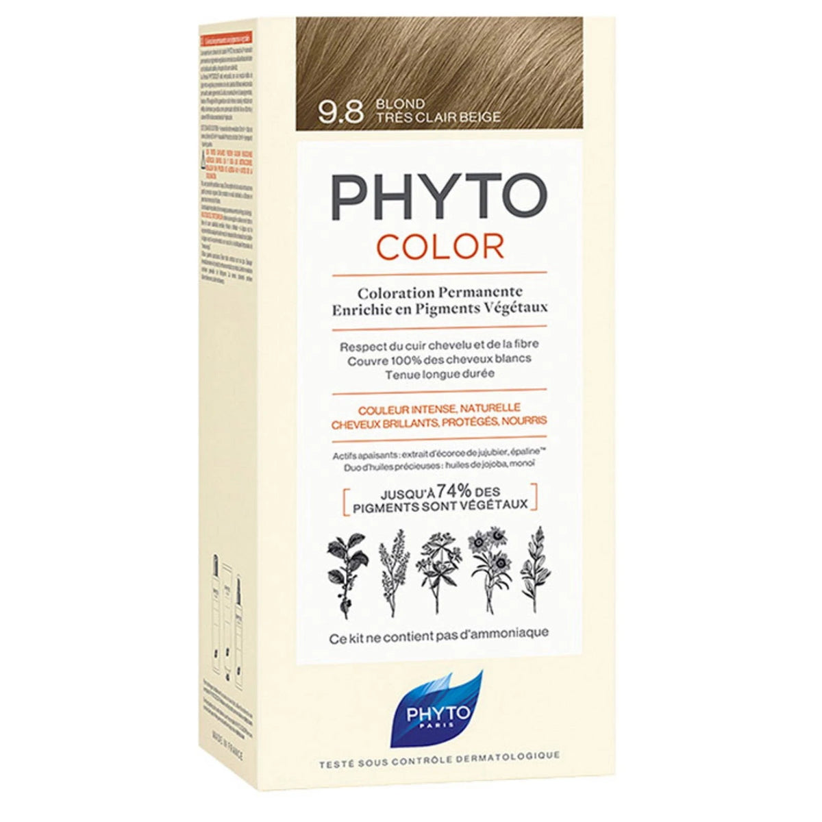 Phyto Color Kestoväri 9.8 Erittäin Vaalea Beige Vaalea 50 ml