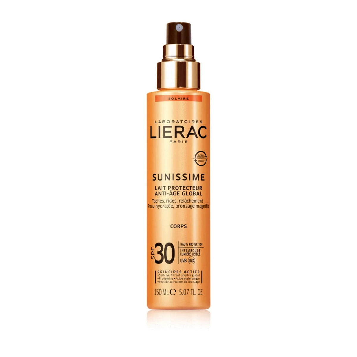 Lierac Sunissime ikääntymistä ehkäisevä vartalon aurinkosuojavoide SPF30 150 ml