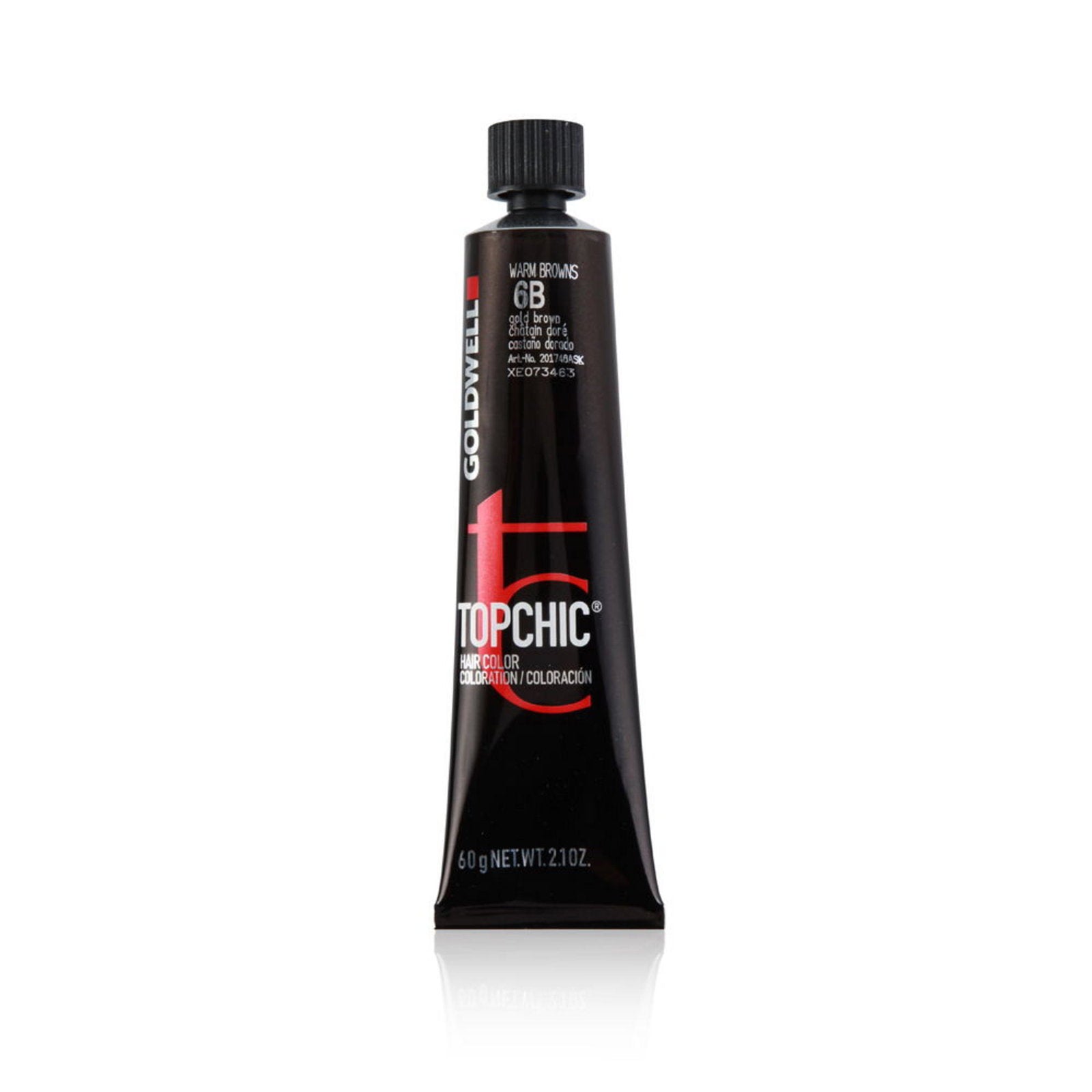 Goldwell, TopChic, Permanent Hair Dye, 6B Gold Brown, 60 ml