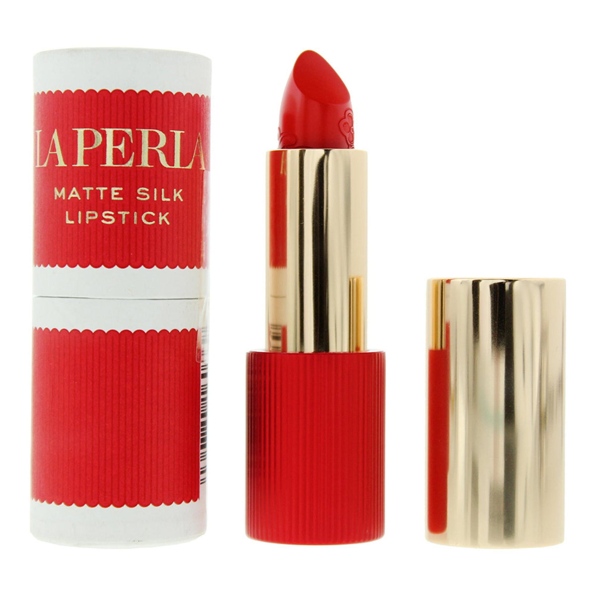 La Perla, Matte Silk, Matte, Cream Lipstick, 104, Tangelo Red, 3.5 g