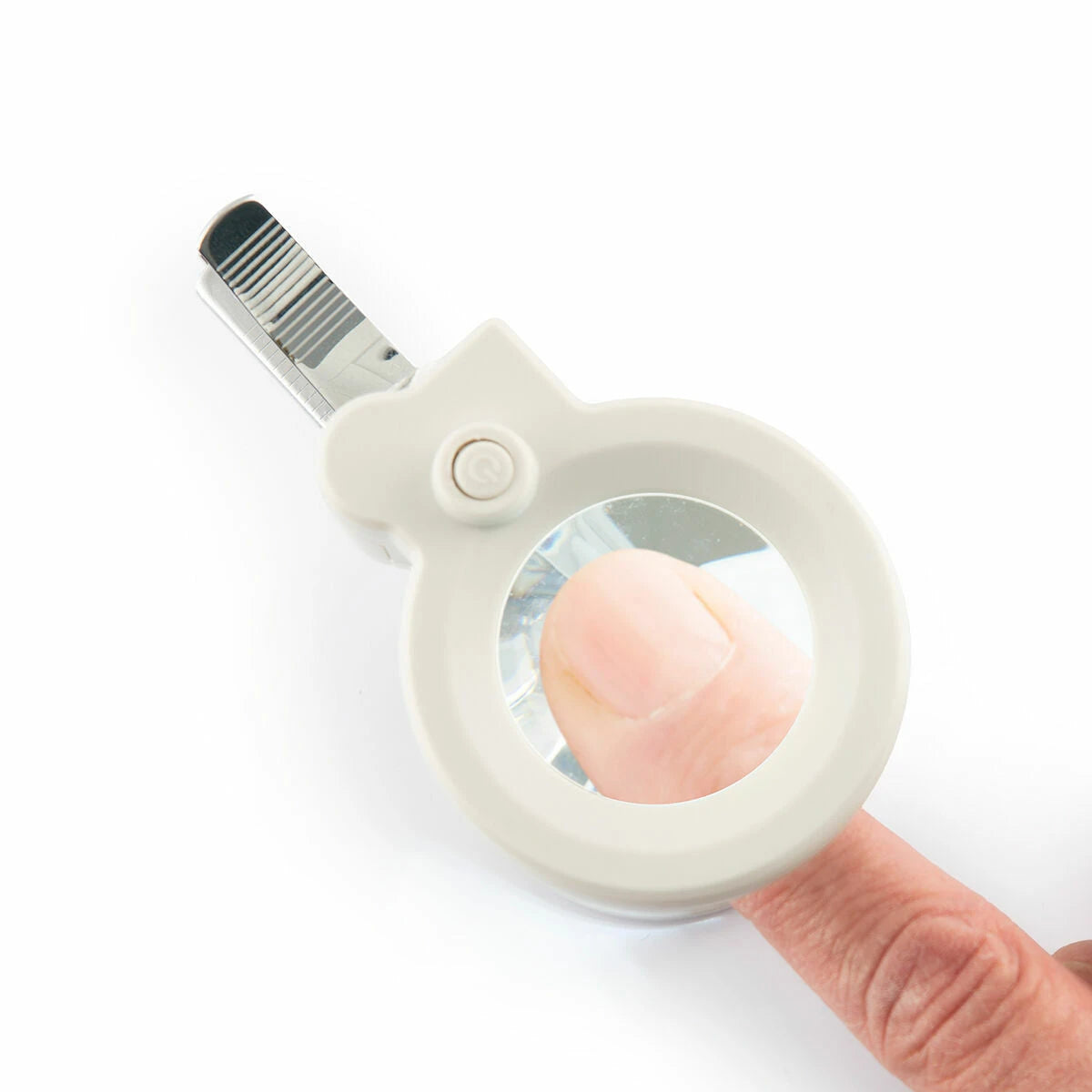 Nail Clippers with LED Light, Magnifying Glass and File Clail InnovaGoods product packaging