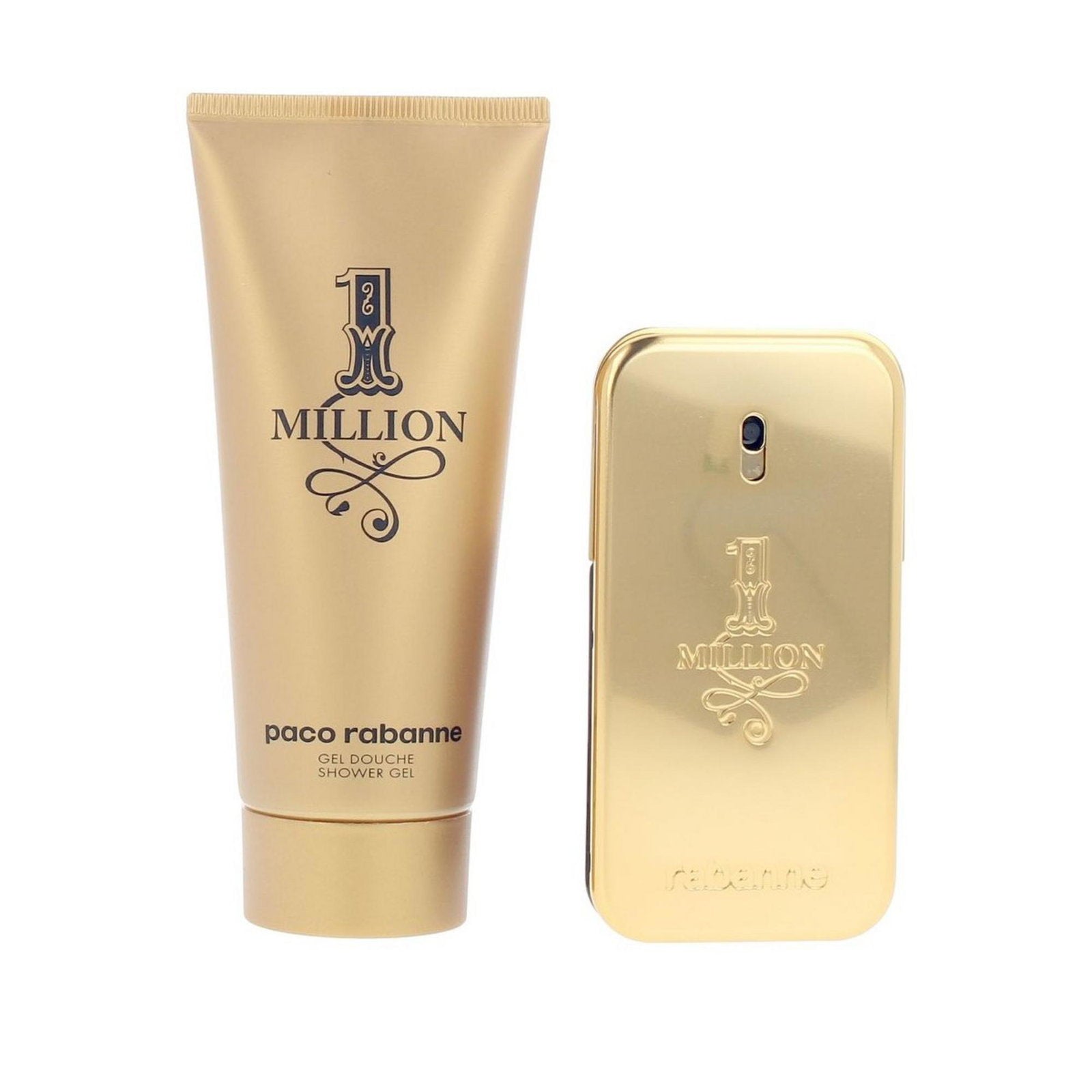 Set Paco Rabanne: 1 Million, Eau De Parfum, For Men, 50 ml + 1 Million, Shower Gel, For All Skin Types, 100 ml