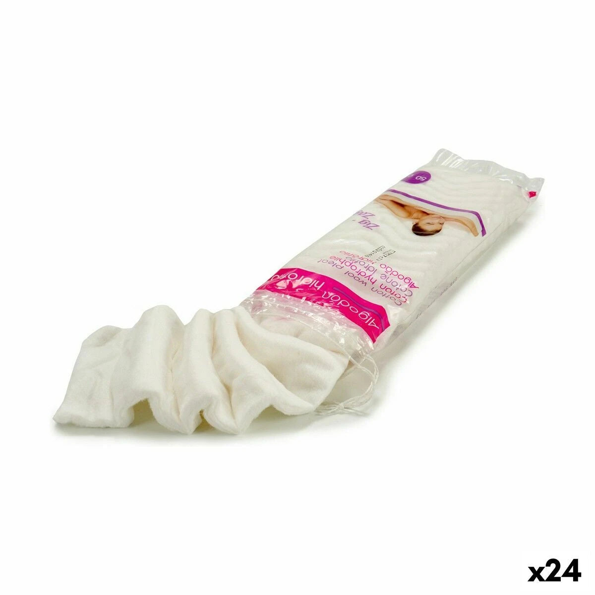 Cotton 50 g White (24 Units) product packaging