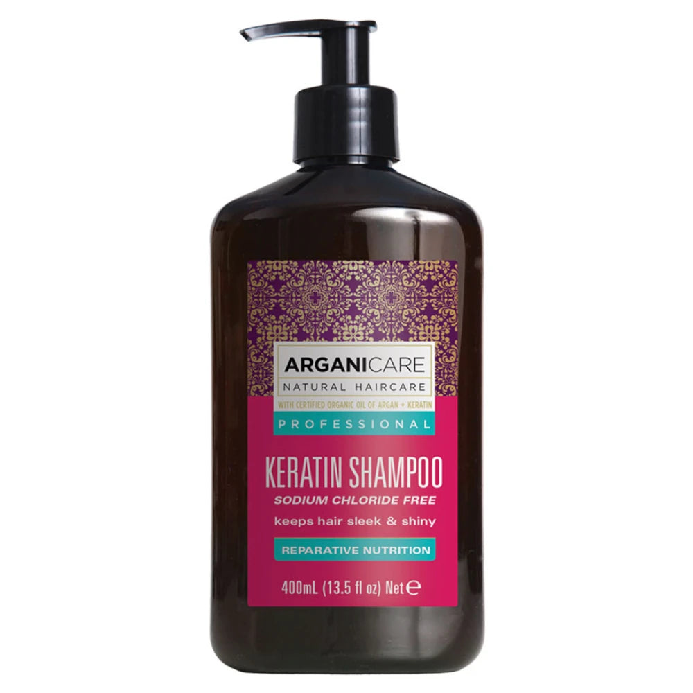 Arganicare Keratin Shampoo korjaava & ravitseva 400 ml