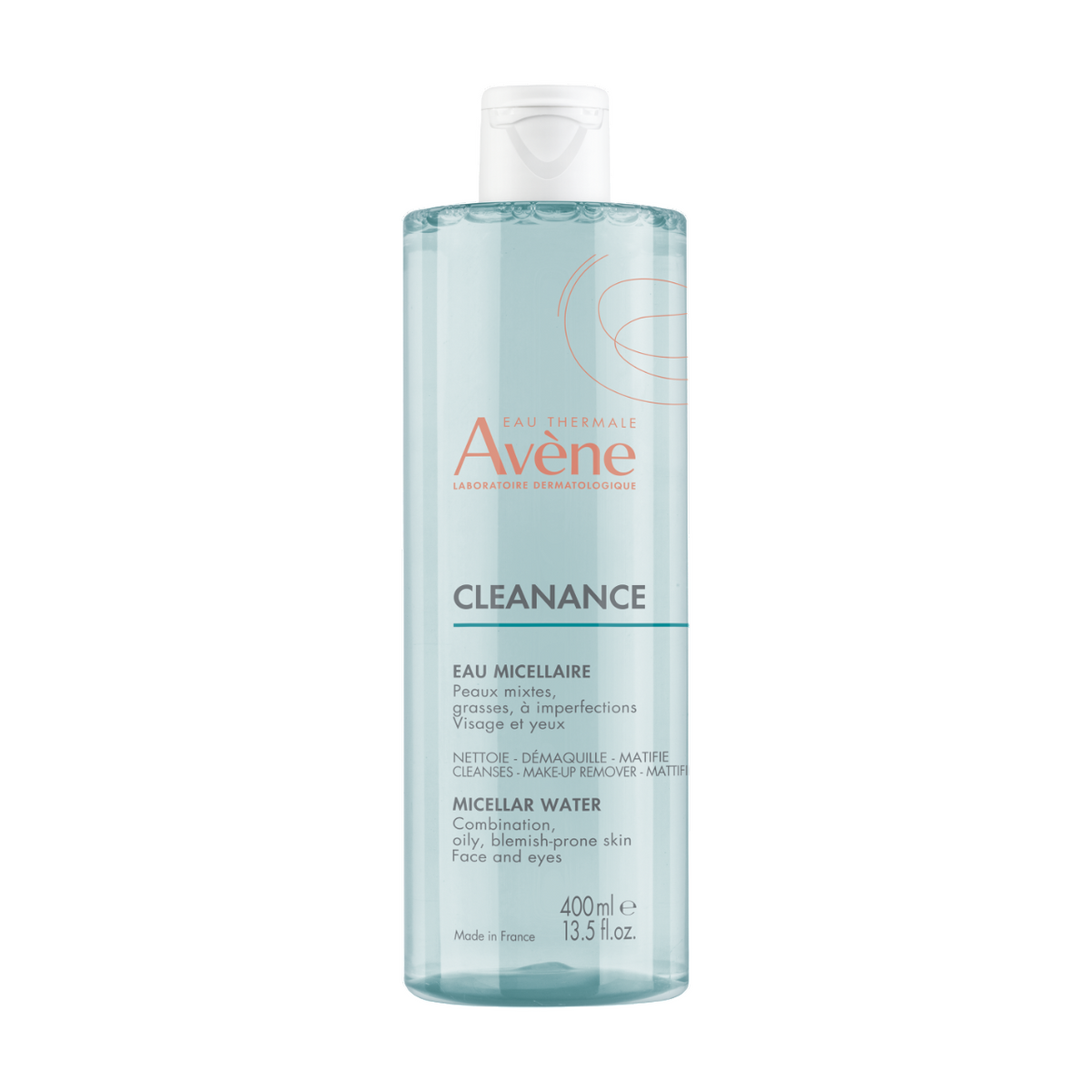 Avene, Cleanance, Makeup Removing, Micellar Water, All Skin Types, 400 ml