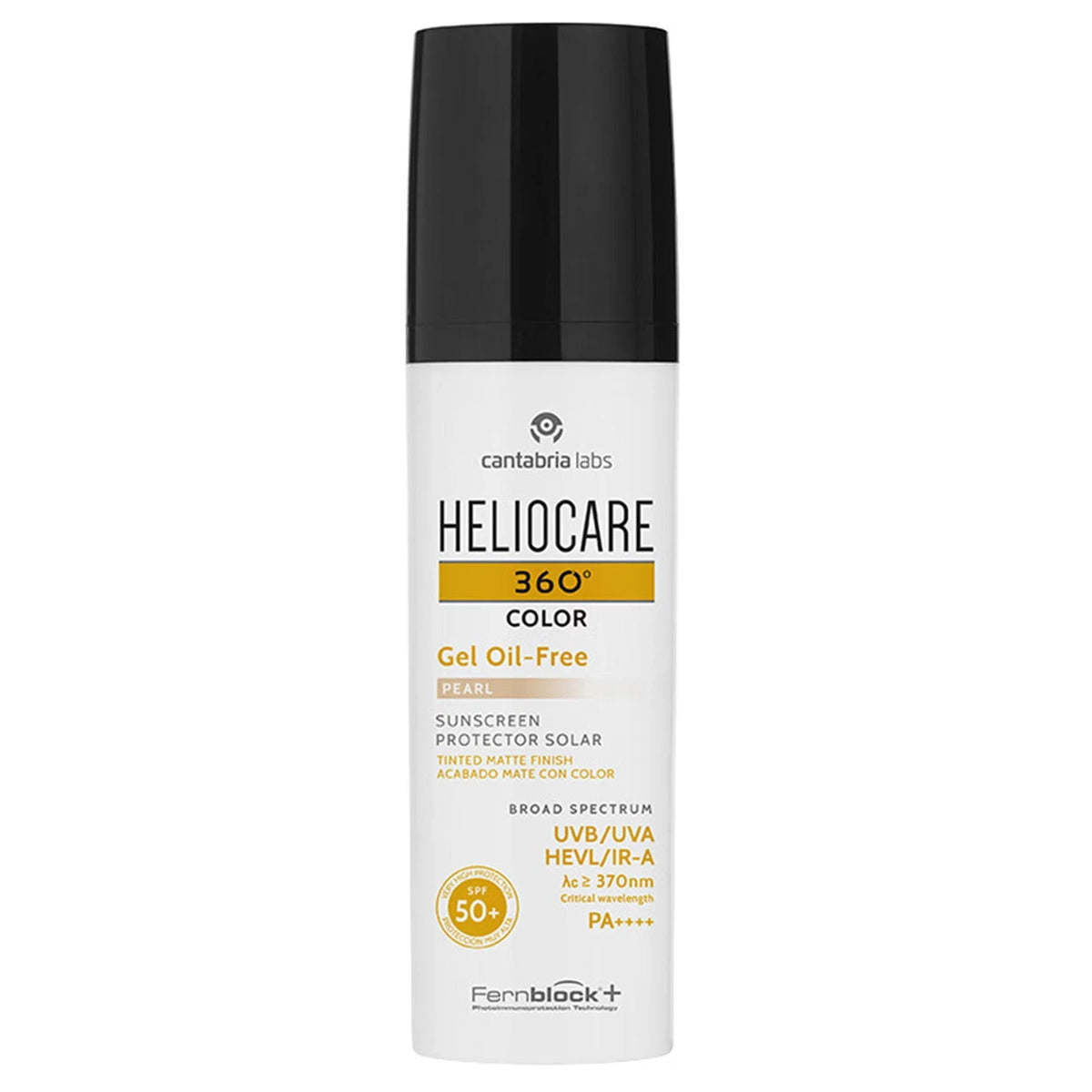 Cantabria Labs, Heliocare 360º Color, Color Pigments, Tan Activator, Sunscreen Gel, SPF 50+, 50 ml