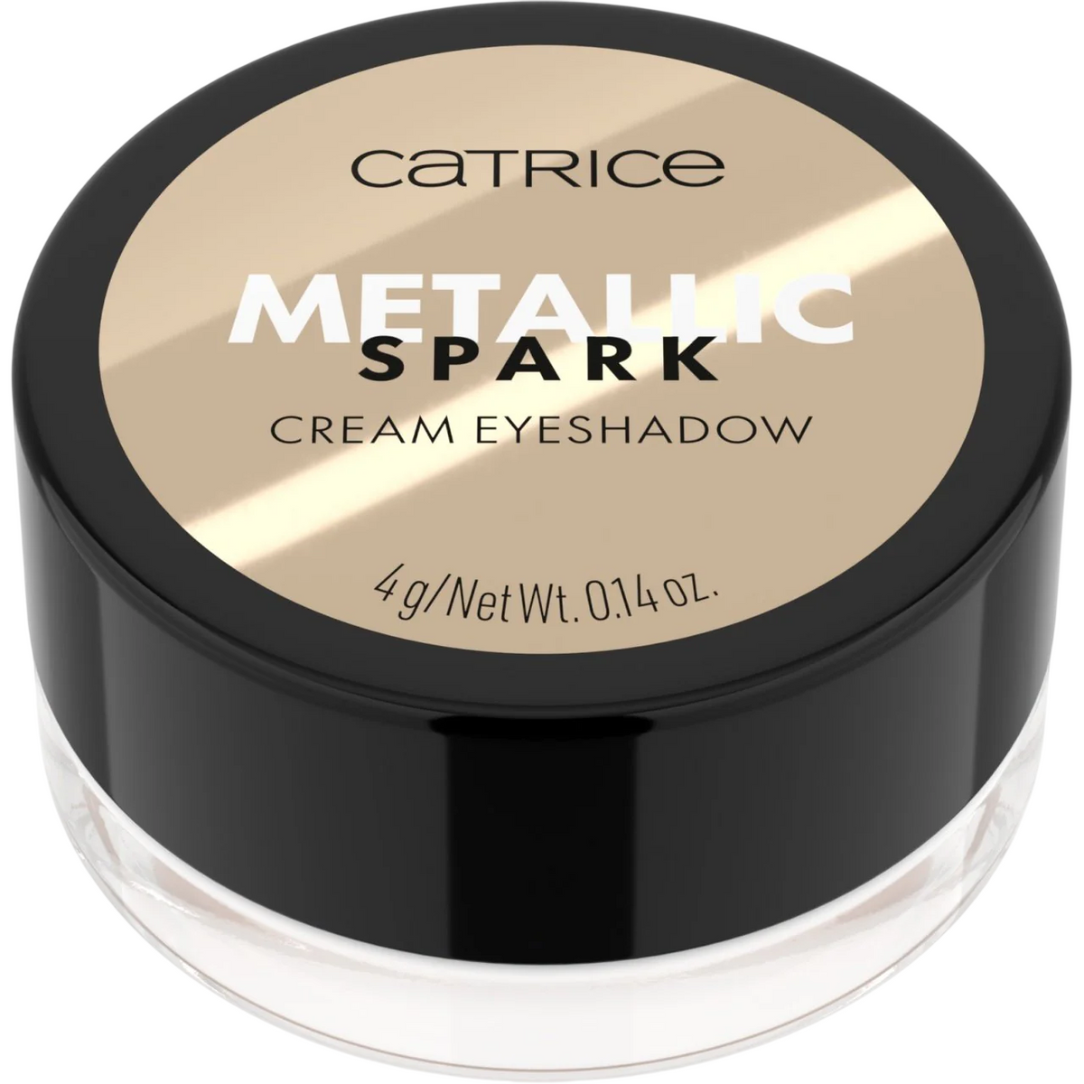 Catrice, Metallic Spark, Brilliant, Cream Eyeshadow, 010, Champagne Chic, 4 g