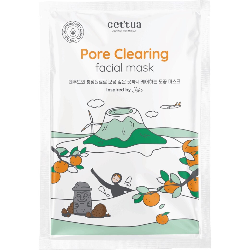 Cettua Jeju ihohuokosia puhdistava kangasnaamio 20 g