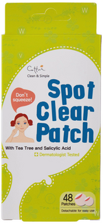 Cettua, Spot Clear, Anti-Acnee, Local Treatment Patch, For Face, 48 pcs