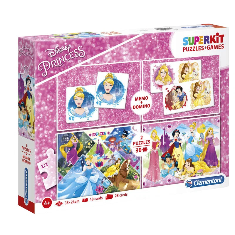 Clementoni SuperKit Disney Princess palapeli- ja pelisetti - 28 kpl