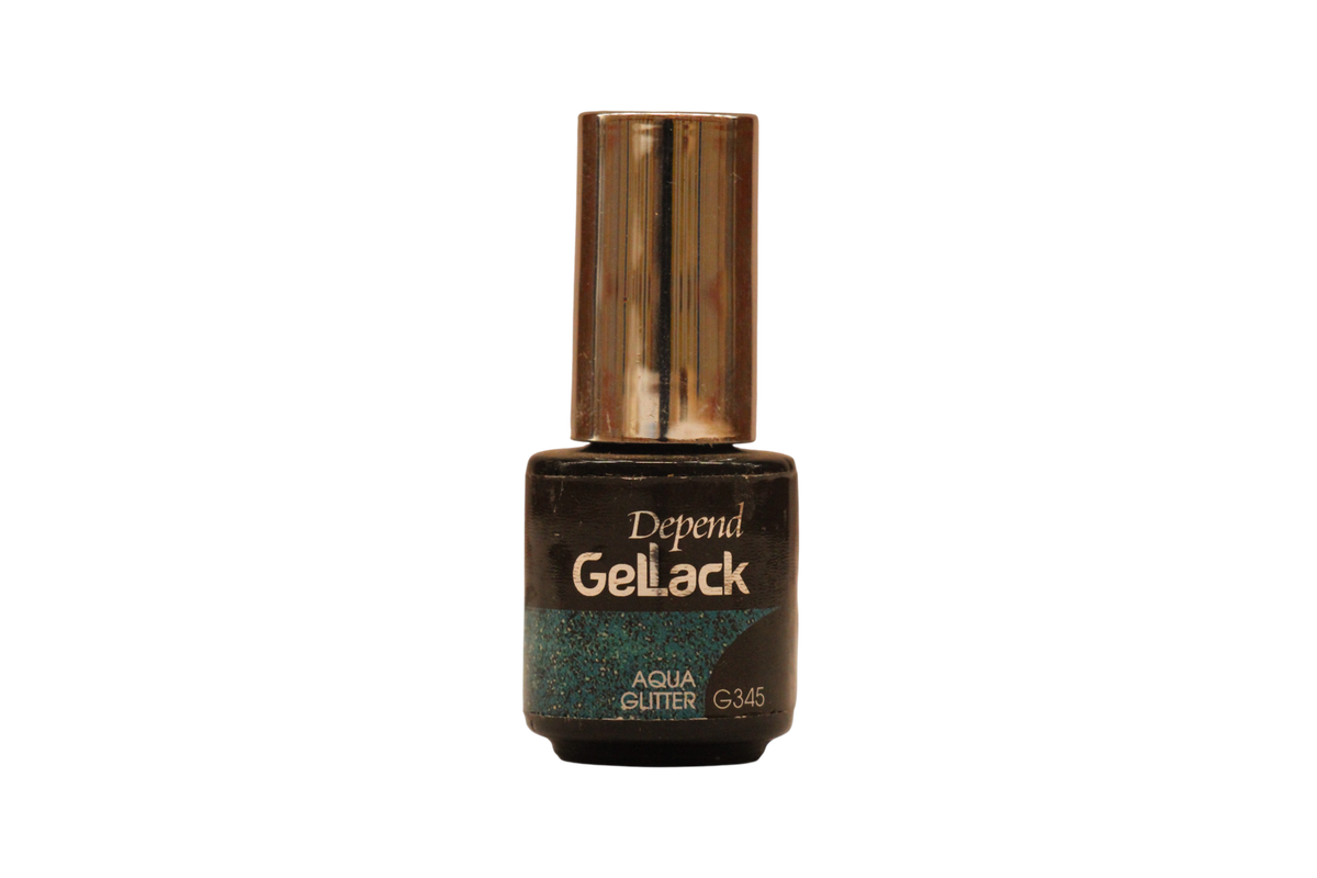 Depend Gel Lack Aqua Glitter G345 -puolikestolakka 5 ml Tester
