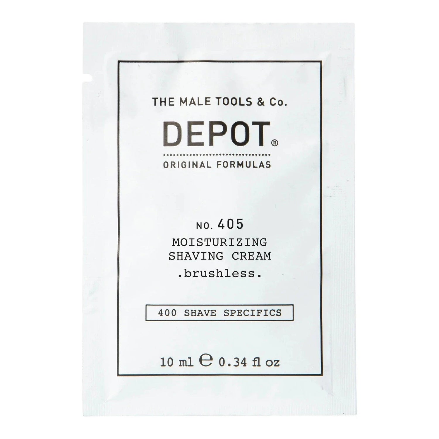 Depot, 400 Shave Specifics No. 405, Allantoin, Moisturizing, Shaving Cream, 10 ml