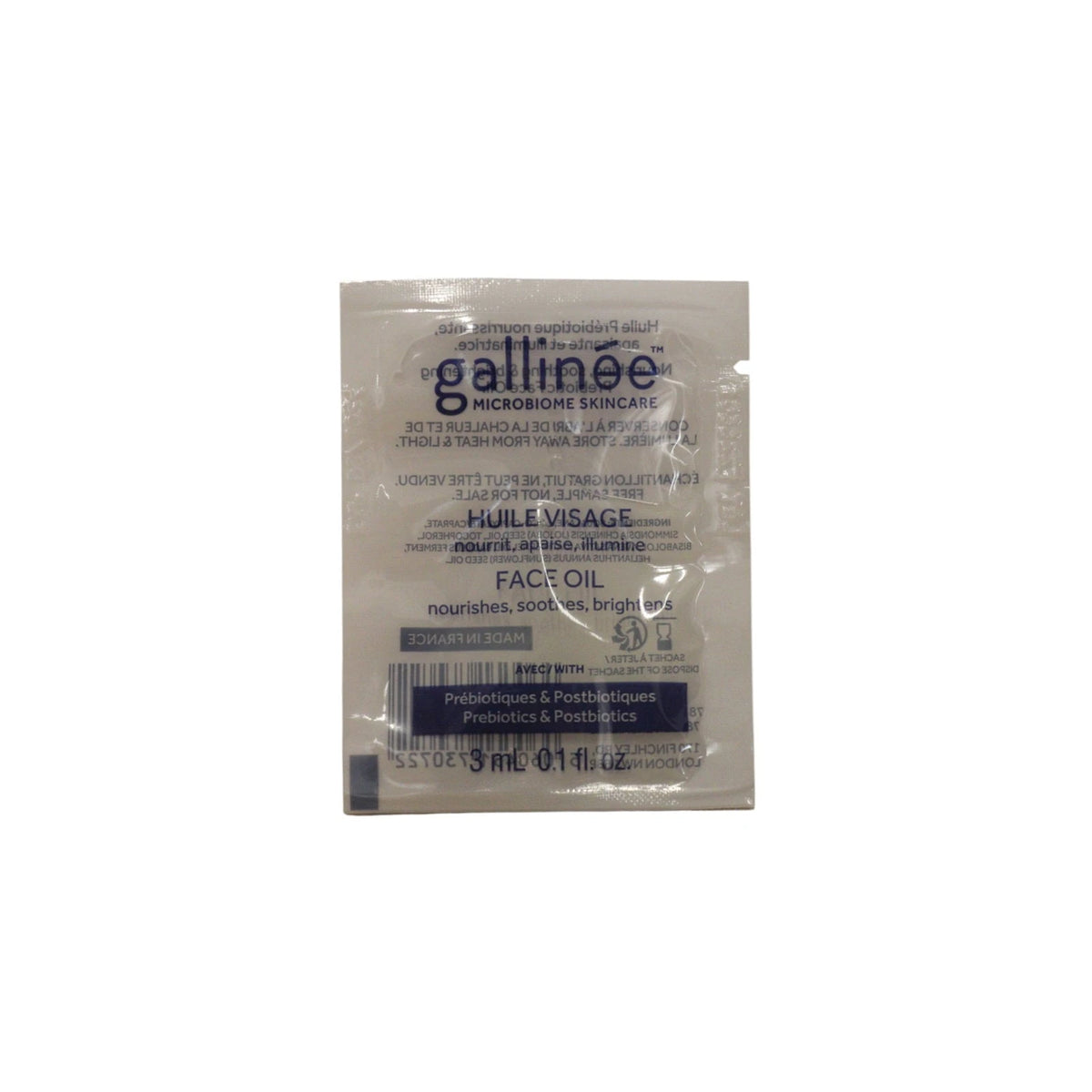 Gallinée Prebiotic Kasvoöljy 3 ml Sample