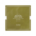 I'm From, Mugwort, Revitalizing, Hydrating, Sheet Mask, For Face, 20 ml