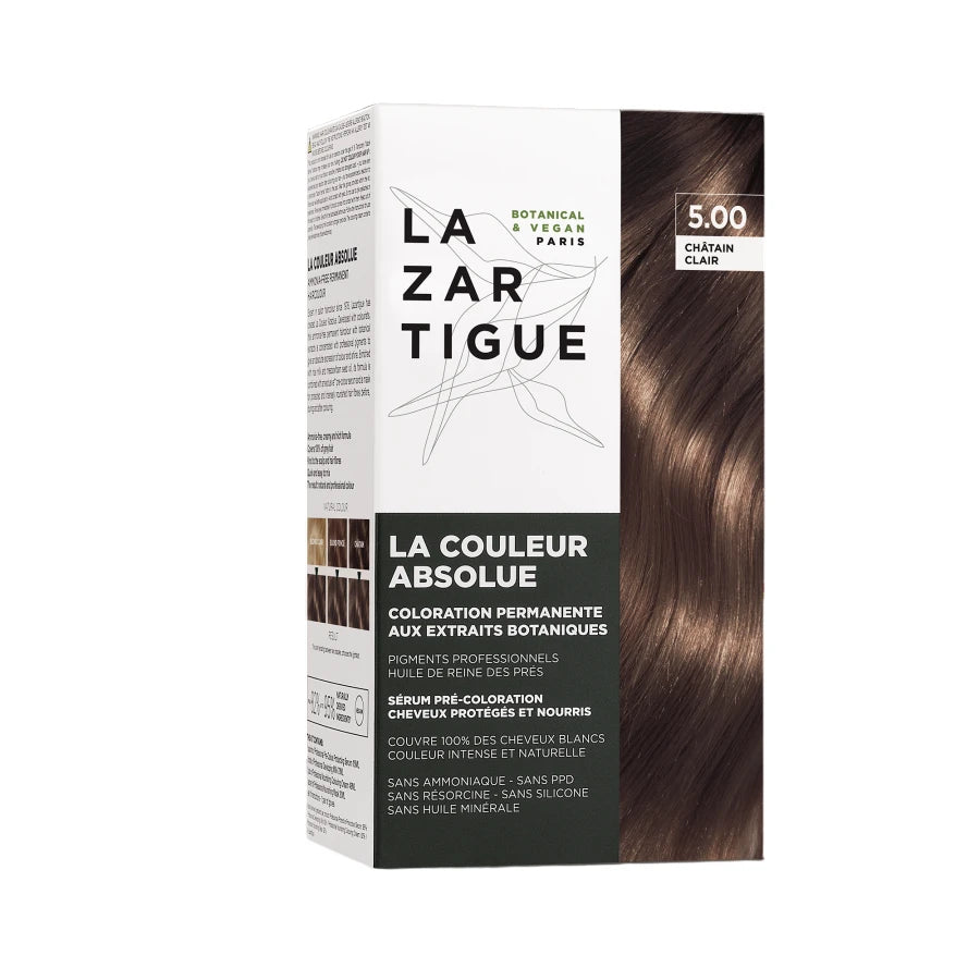 Lazartigue, La Couleur Absolue, Permanent Hair Dye, 5.00 Light Chestnut, 143 ml