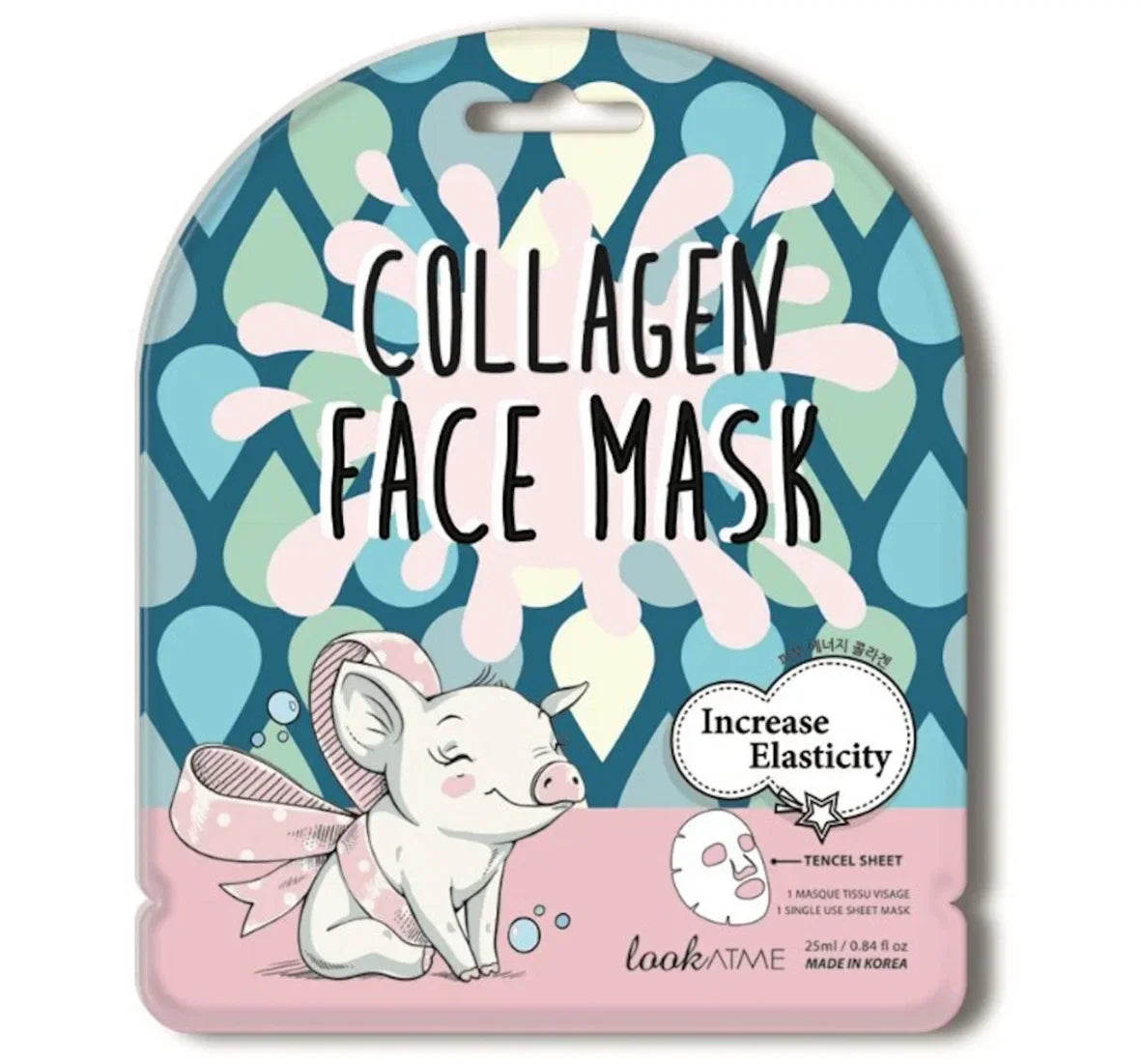 Look At Me kollageenikangasnaamio - lisää kimmoisuutta 25 ml