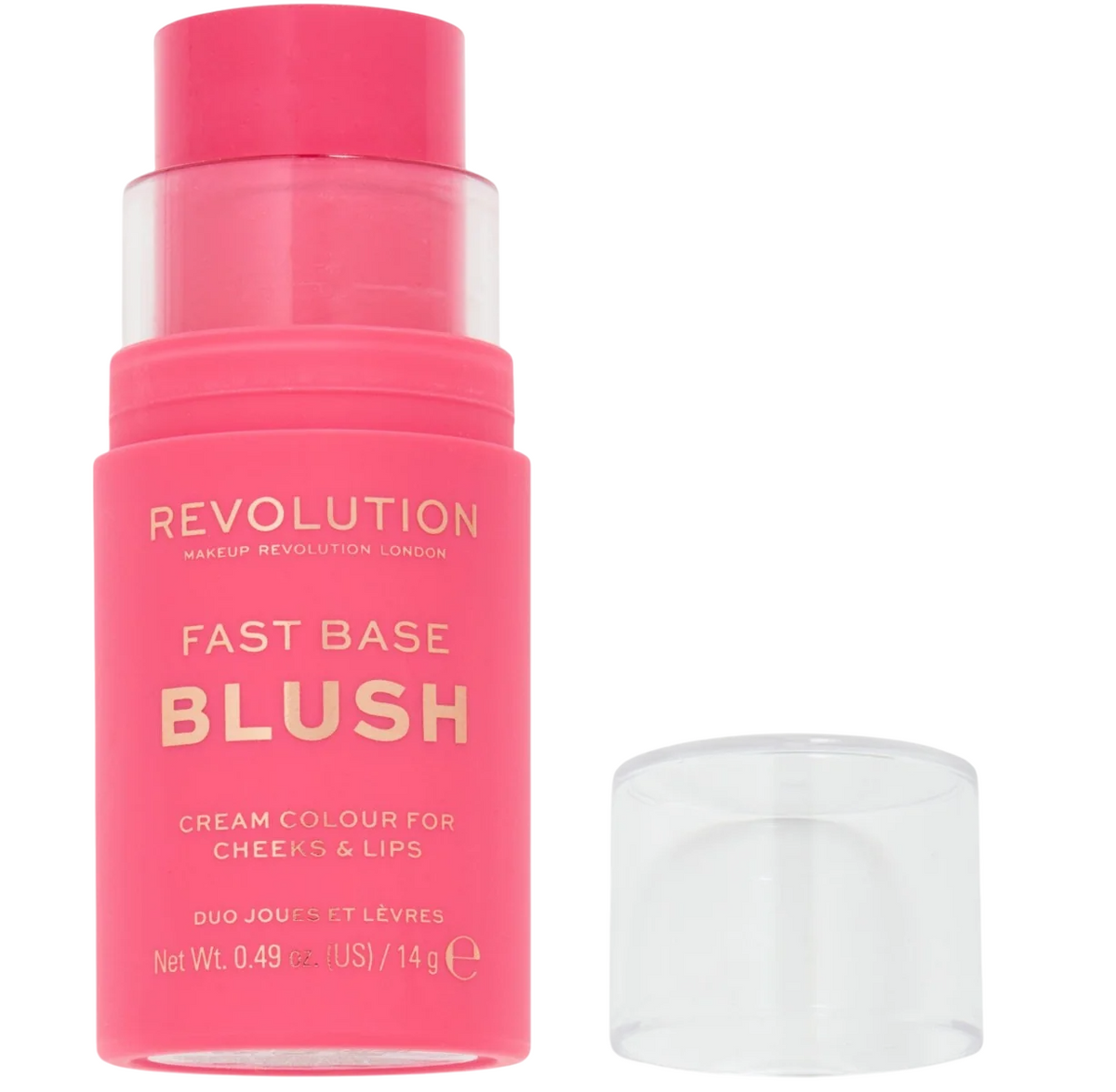 Makeup Revolution, Fast Base, Blush Stick, Rose, 14 g