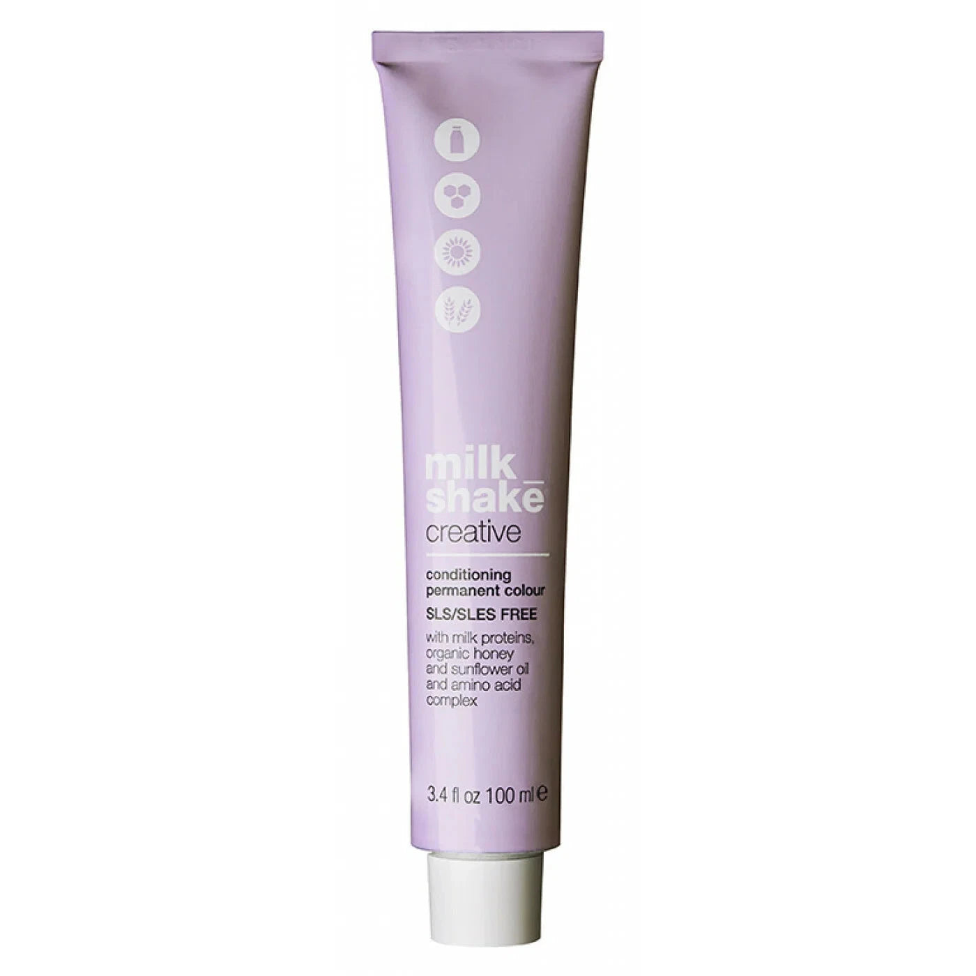 Milk Shake, Creative, SLS/SLES-Free, Permanent Hair Dye, 12.1712AV Ash Violet, 100 ml
