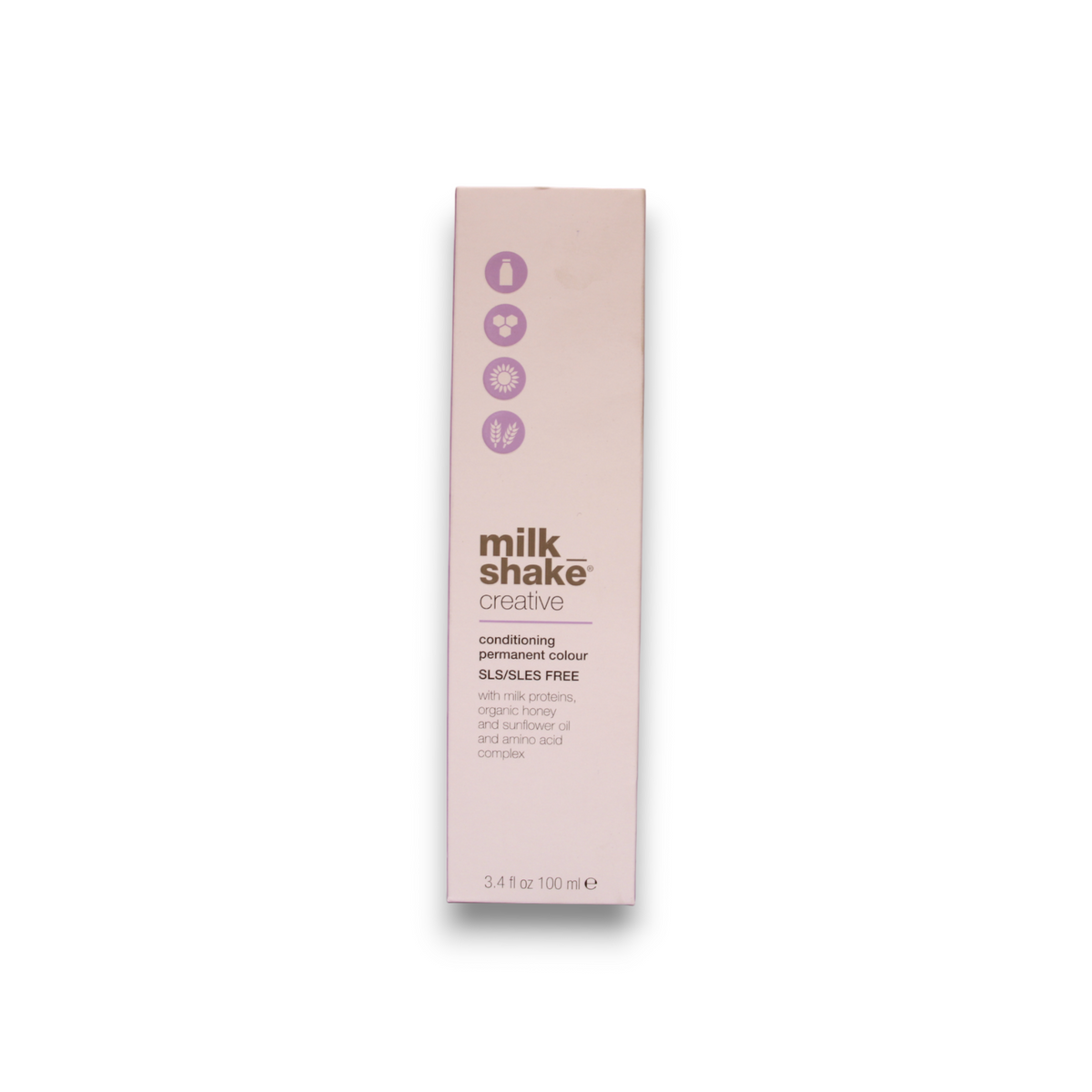 Milk Shake, Creative, SLS/SLES-Free, Permanent Hair Dye, 7.137AG Ash Gold Medium Blond, 100 ml