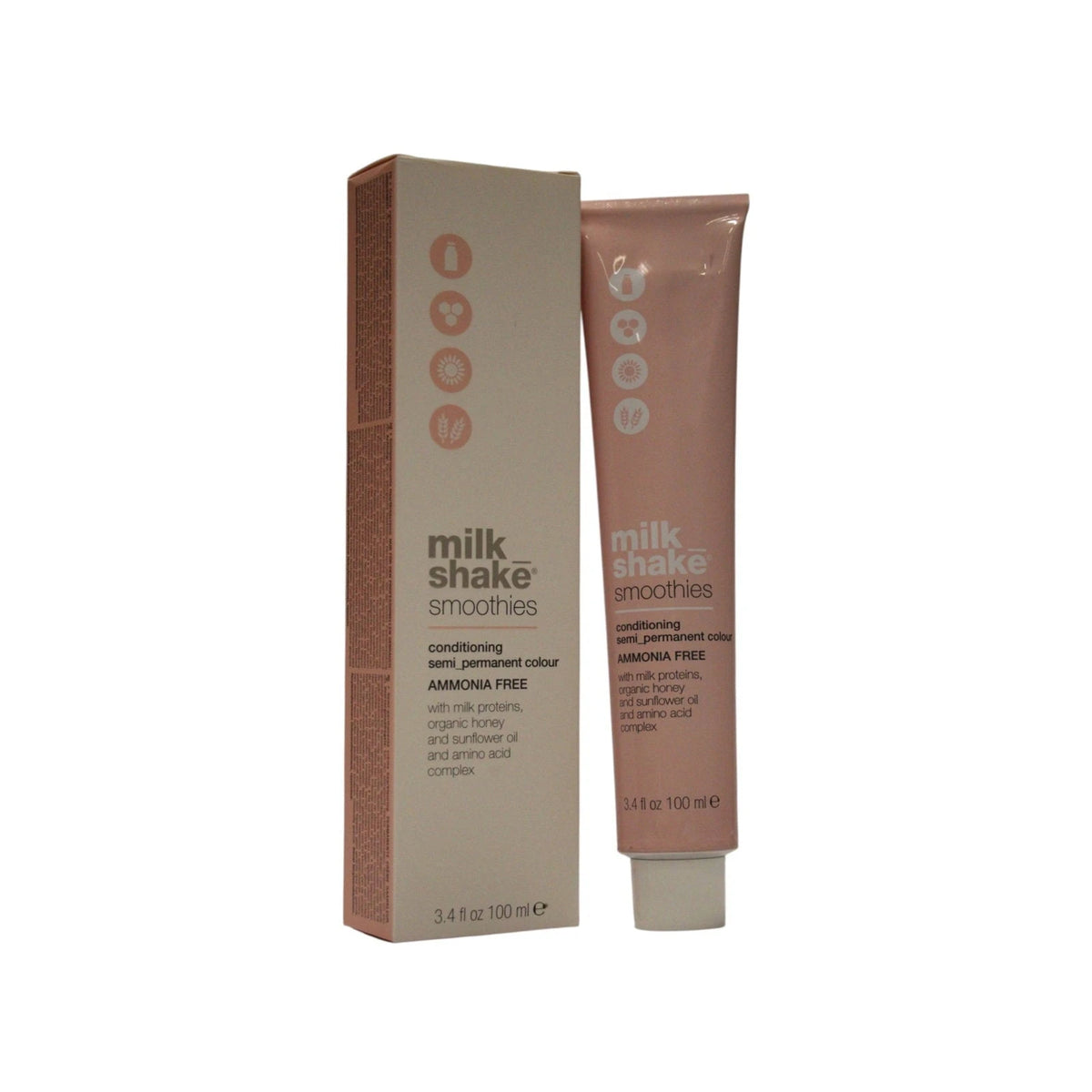 milk_shake Smoothies puolikestävä hiusväri 7.34 Medium Golden Copper 100 ml