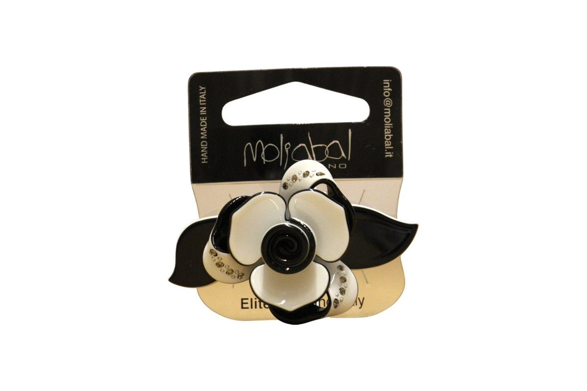 Moliabal Hiusklipsi 340 Ebony & Ivory -kukka