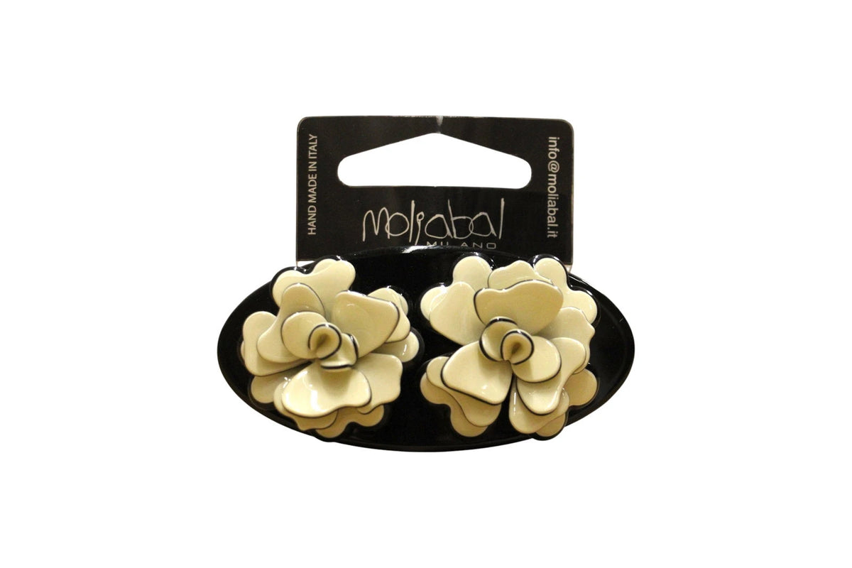 Moliabal Hair Clip 347 - Käsintehdyt hartsiruusut