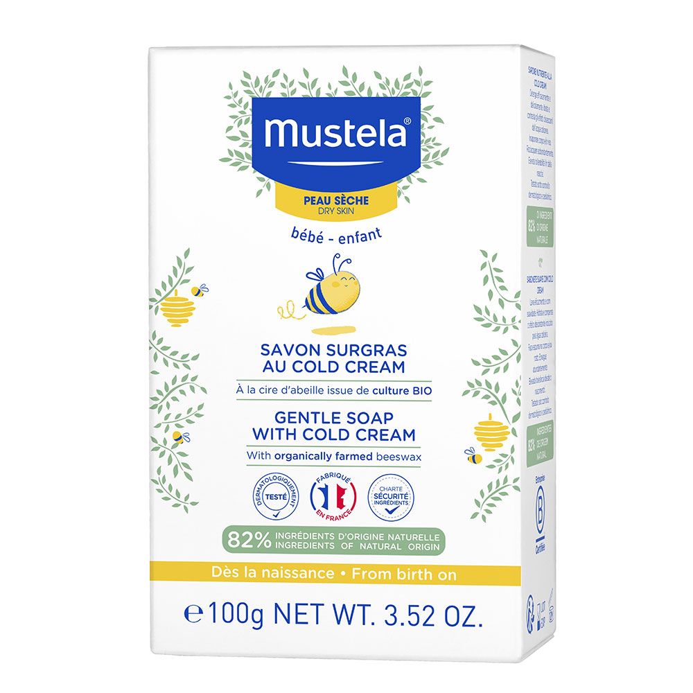Mustela hellävarainen saippua, joka sisältää cold cream -voidetta - 100 g
