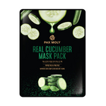 PaxMoly, Real Cucumber, Anti-Aging, Sheet Mask, For Face, 25 ml