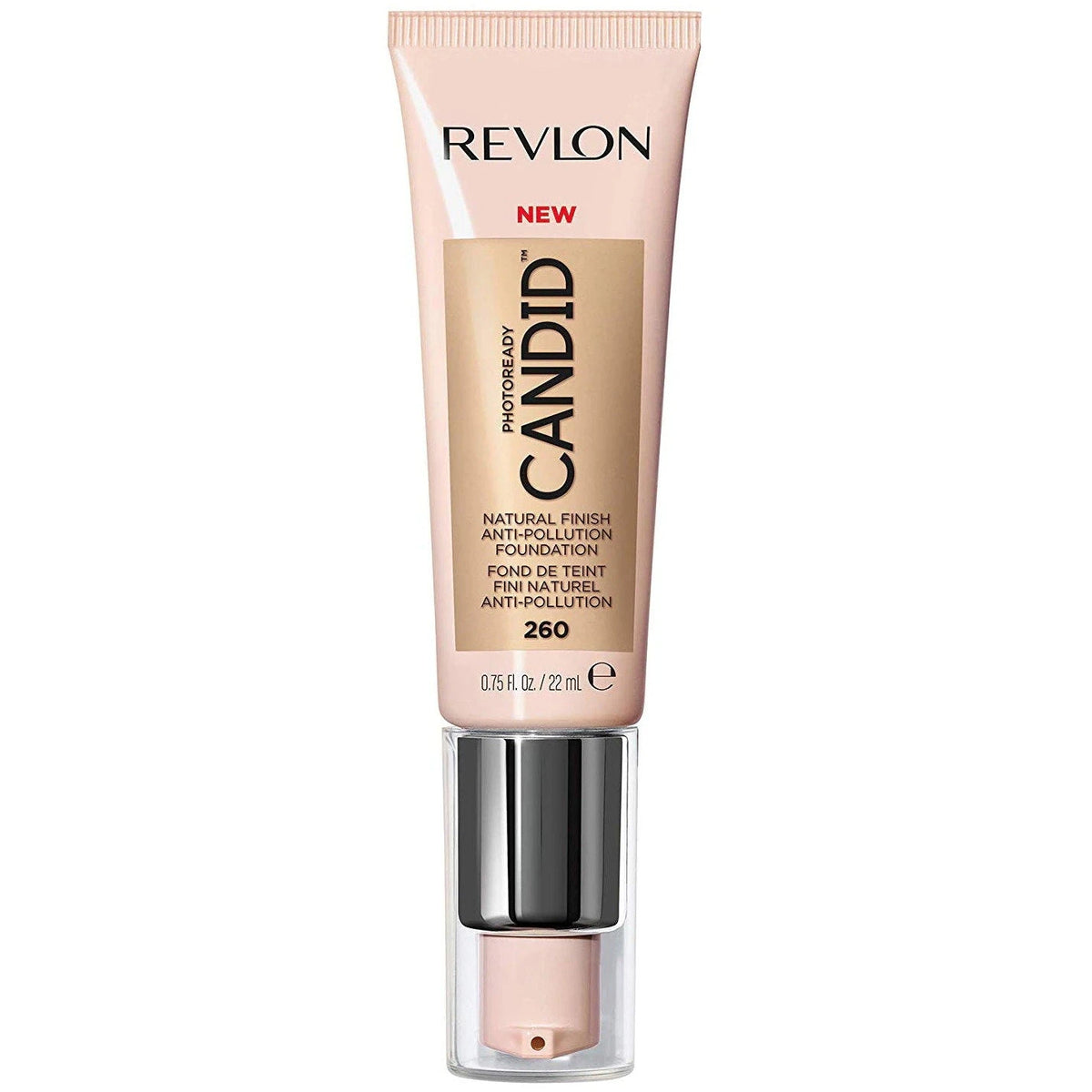 Revlon, PhotoReady Candid, Natural Finish, Cream Foundation, 260, Chai, 22 ml