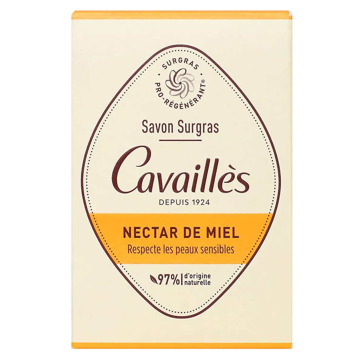 Roge Cavailles, Pro-Regenerating, Honey Nectar, Regenerating, Soap Bar, 100 g