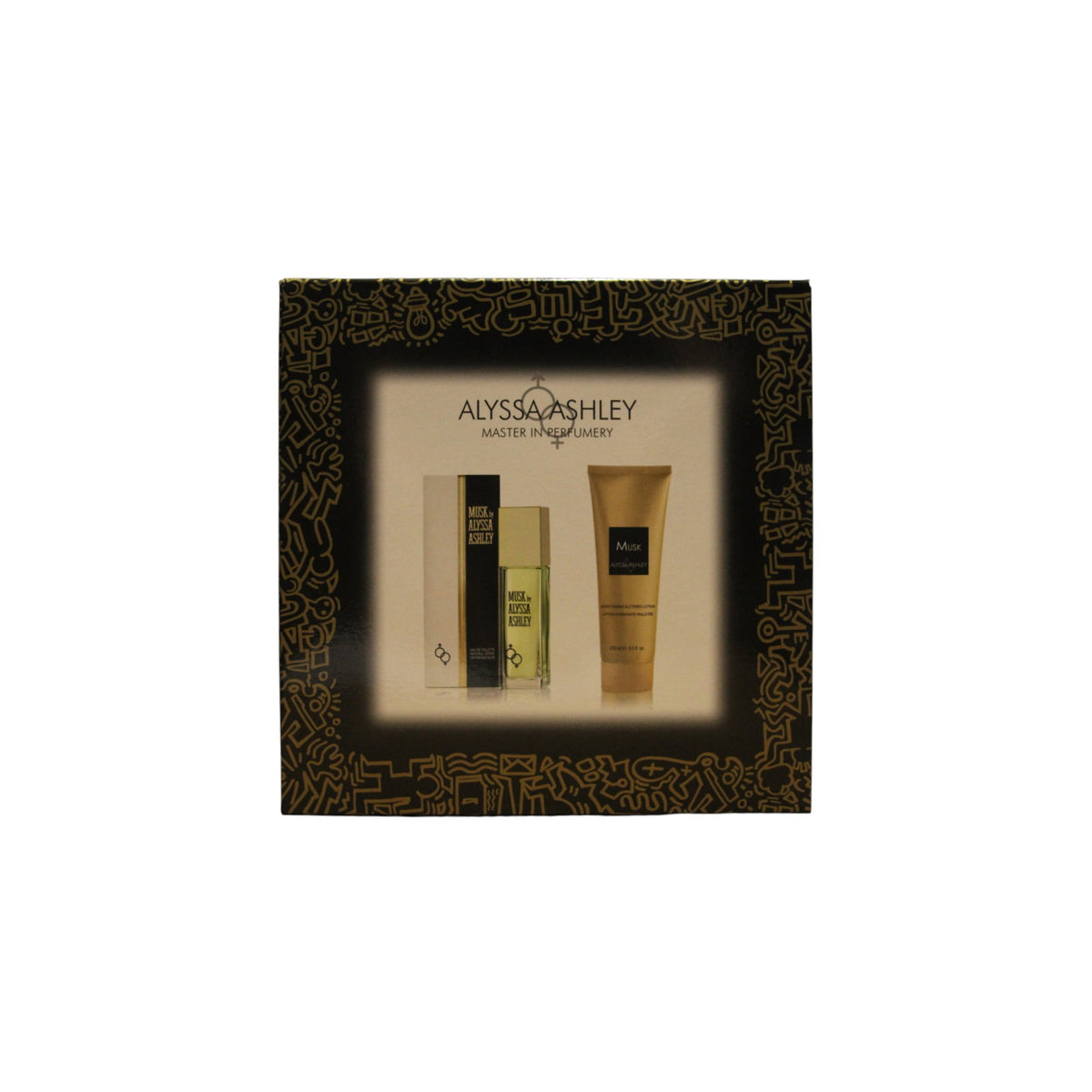Alyssa Ashley Musk EdT 100 ml + hohtava vartalovoide 250 ml pakkaus