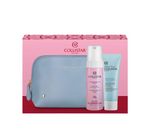 Set Collistar: Detergente Lenitiva, Vegan, Soothing, Cleansing Foam, 180 ml + Pure Actives, Hyaluronic Acid, Hydrating, Soothing, Cream Mask, For Face, 75 ml + The Bridge, GWP Textile Pouch, Blue