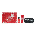 Set Dsquared 2: Red Wood, Eau De Toilette, For Women, 50 ml + Red Wood, Shower Gel & Shampoo 2-In-1, 50 ml + Dsquared, Sleep Mask, Black, Universal