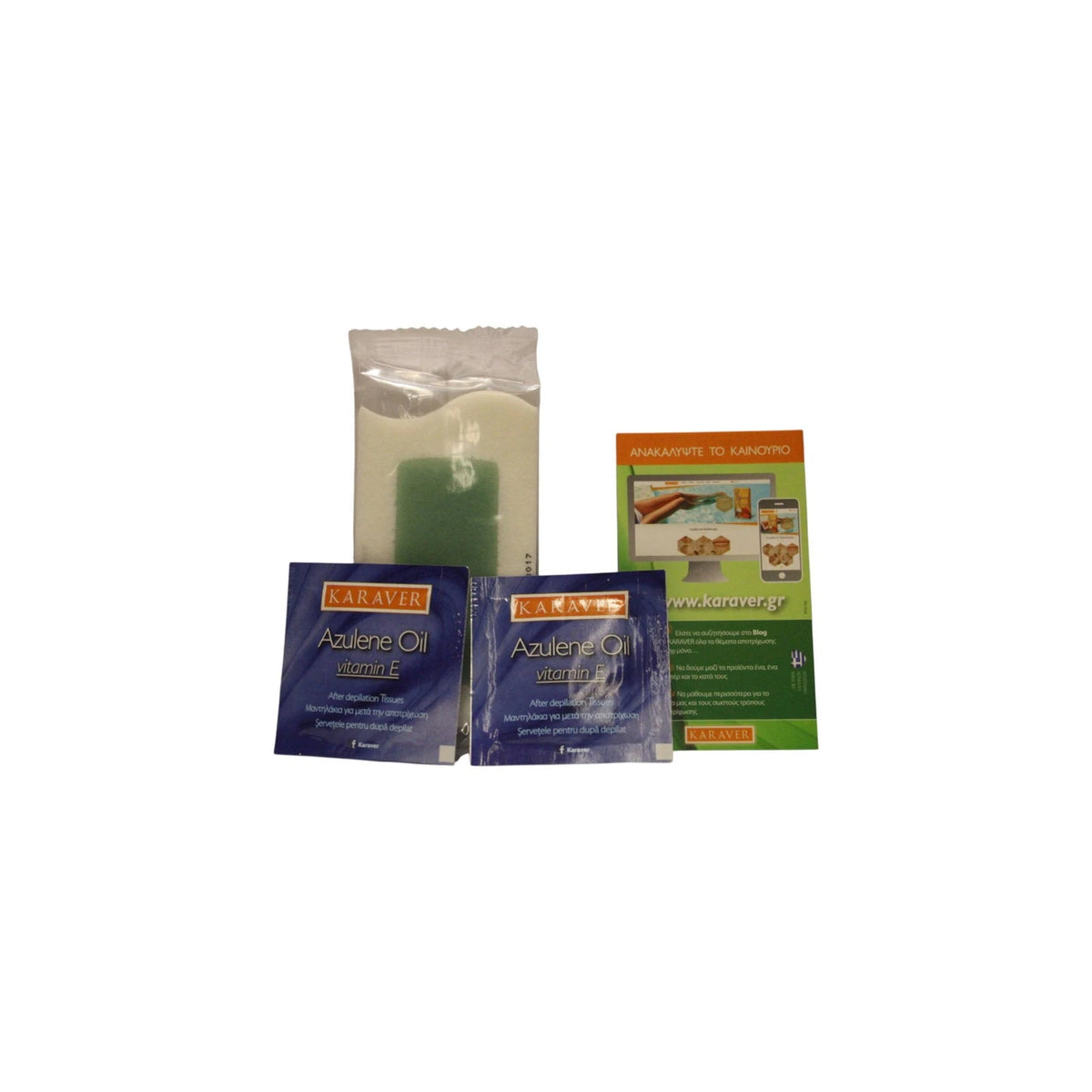 Karaver Velvet Aloe Vera -karvanpoistovahaliuskat 16 kpl Tester