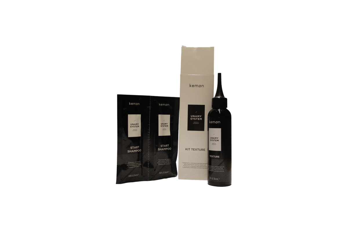 Kemon Unamy System Texture Kit - Fluid 125 ml + Start Shampoo 2 kpl