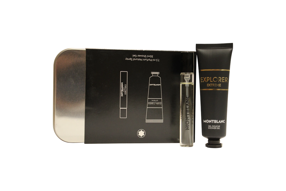 Montblanc Explorer Extreme -tutustumissetti: 7.5 ml Parfum + 30 ml suihkugeeli