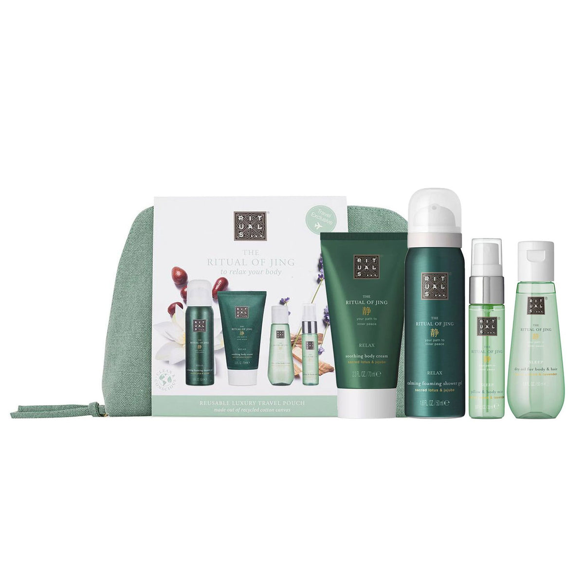 Rituals The Ritual of Jing -matkapakkaus 50 ml + 70 ml + 20 ml