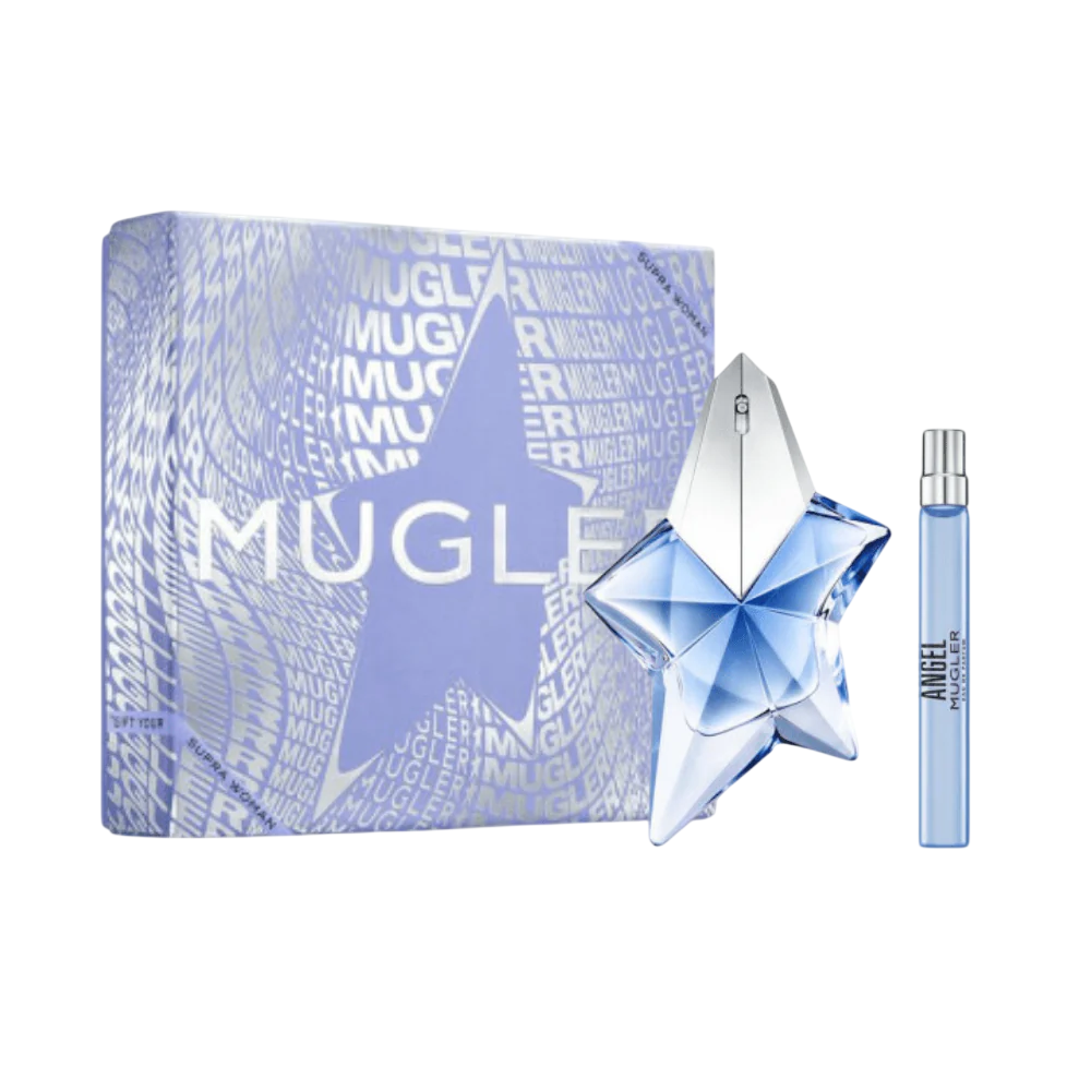 Set Thierry Mugler: Angel, Eau De Parfum, For Women, Refillable, 100 ml + Angel, Eau De Parfum, For Women, 10 ml