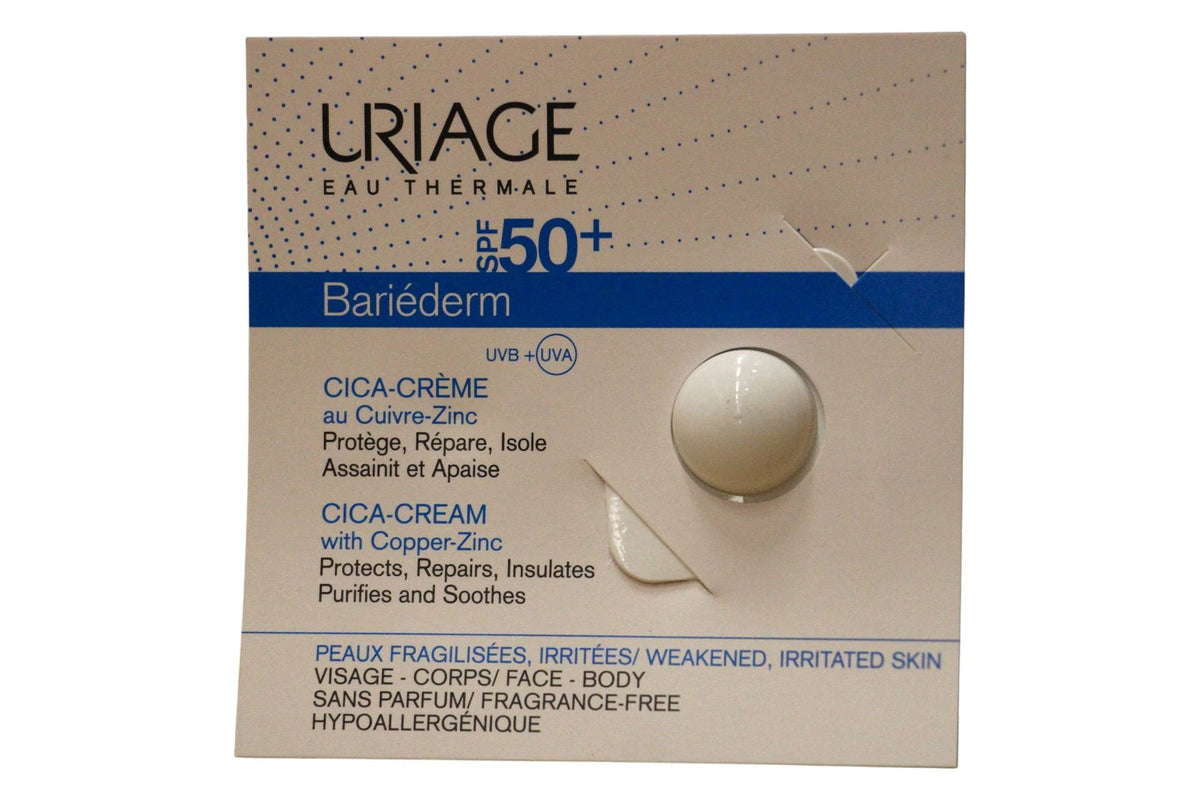 Uriage, Bariederm, Repairing, Cream, For Face & Body, SPF 50+, 0.7 ml *Sample