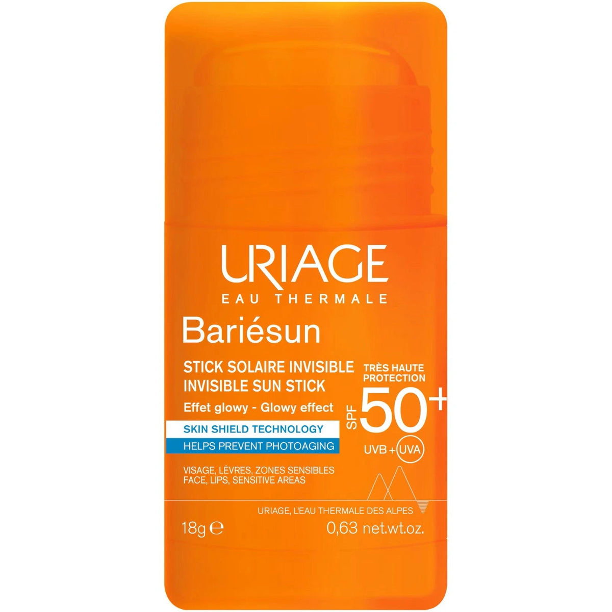 Uriage Bariésun Näkymätön aurinkosuojapuikko SPF50+ 18 g