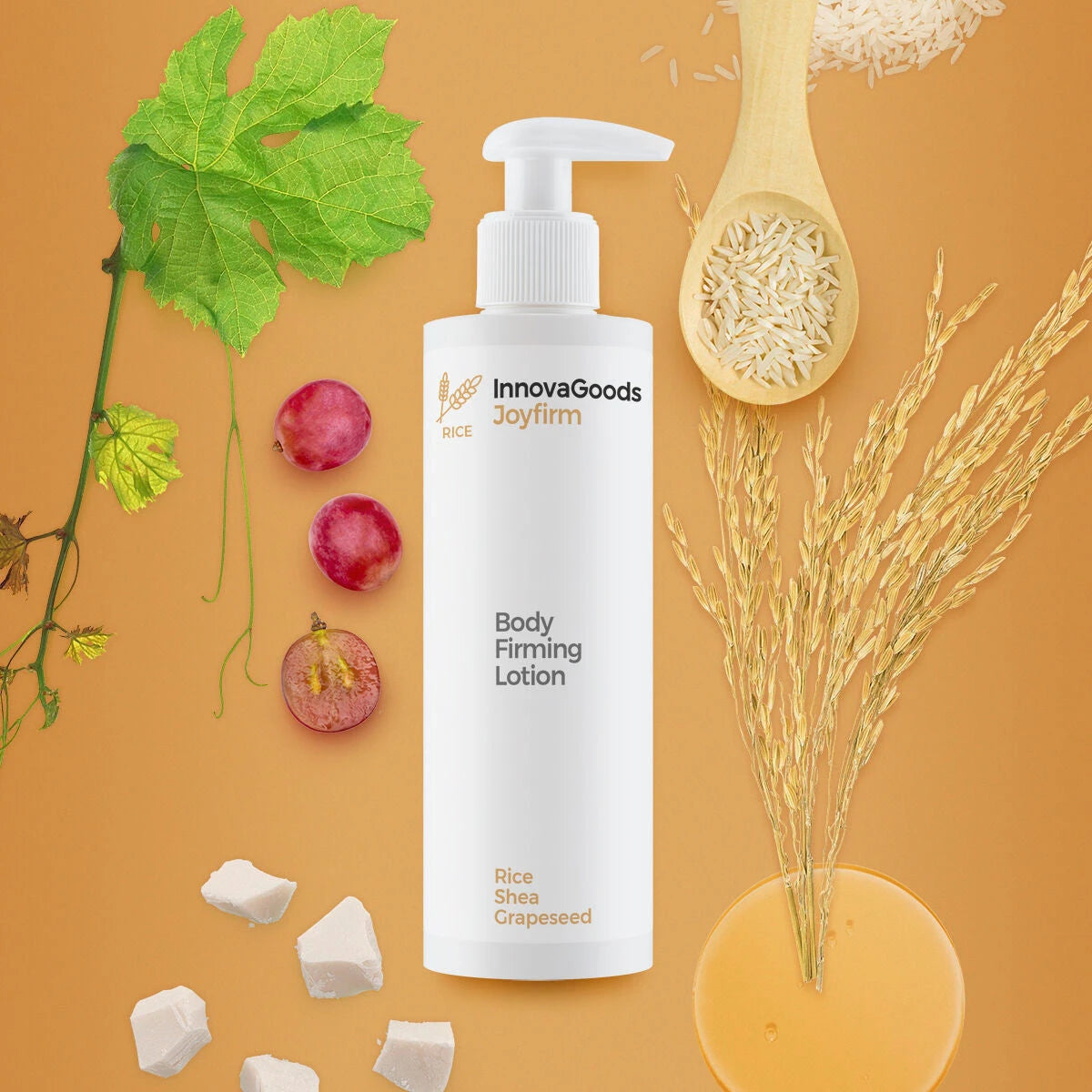 Firming Body Lotion Rice Joyfirm InnovaGoods 250 ml skincare packaging