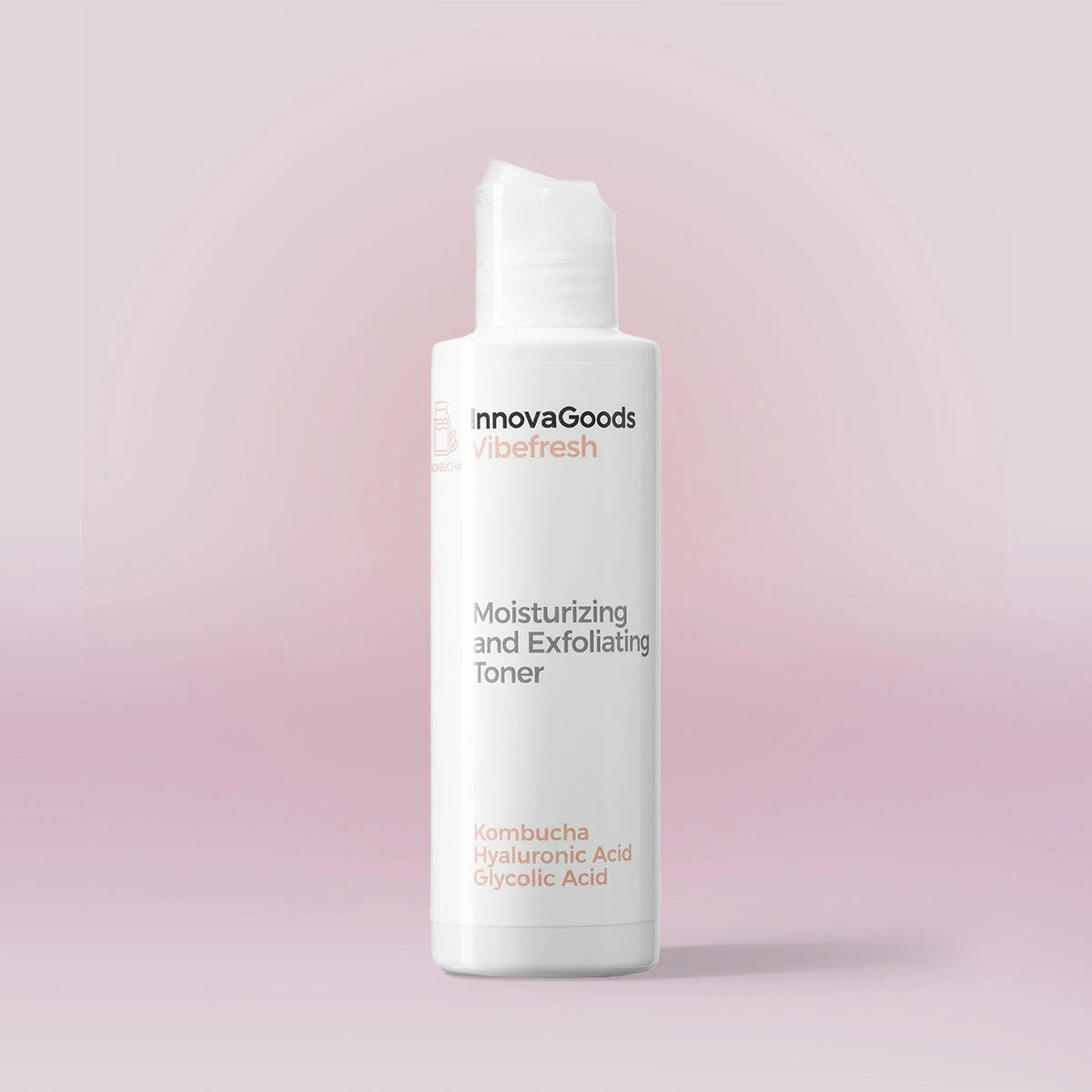 Moisturizing and Exfoliating Facial Toner Kombucha Vibefresh InnovaGoods 150 ml skincare packaging