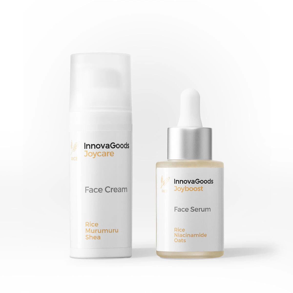 Face Moisturising Duo Pack Rice InnovaGoods product packaging