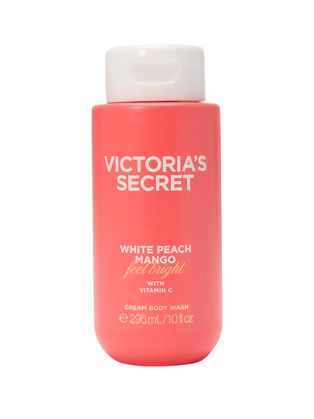 Victoria's Secret White Peach Mango Feel Bright voidemainen suihkusaippua, jossa on C-vitamiinia, 296 ml