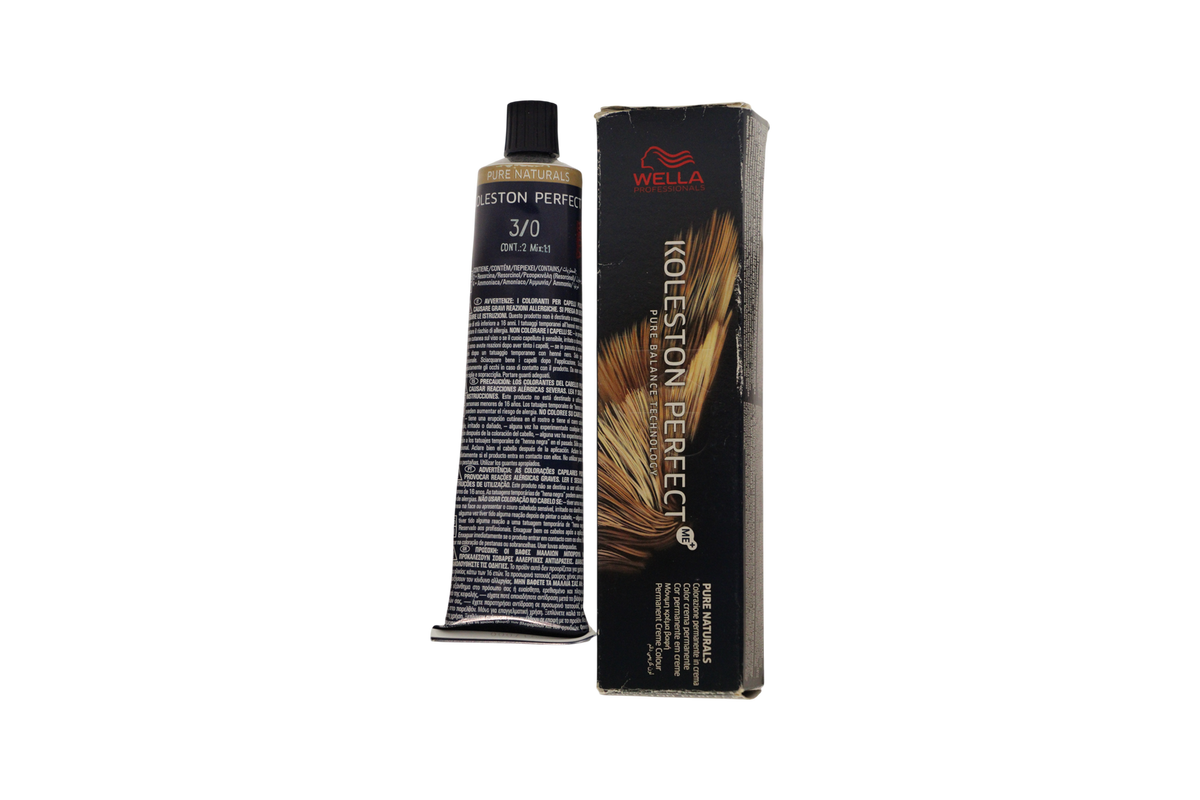 Wella Professionals Koleston Perfect Me+ kestohiusväri 3/0 tummanruskea 60 ml Tester
